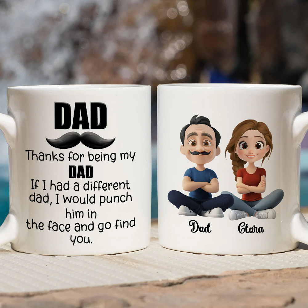 Funny Dad Appreciation - Personalized Custom Coffee Mug  - Image 3