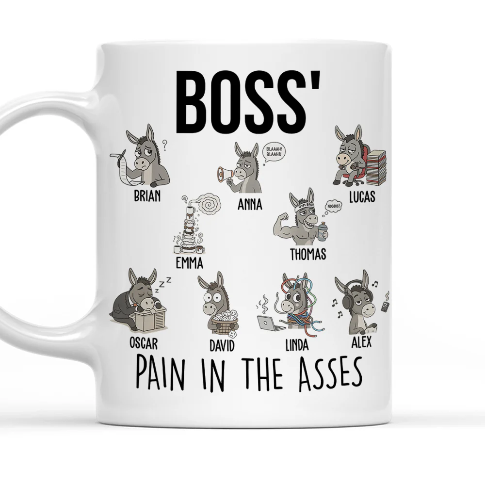 Funny Donkey Office Team - Personalized Custom Coffee Mug