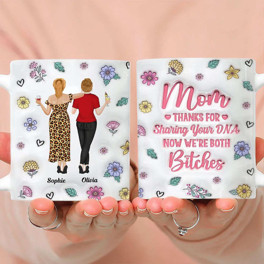 Funny For Mom - Personalized Custom 3D Inflated Effect Mug - Image 3