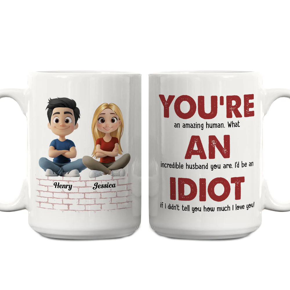Funny Love - Personalized Custom Coffee Mug - Image 2
