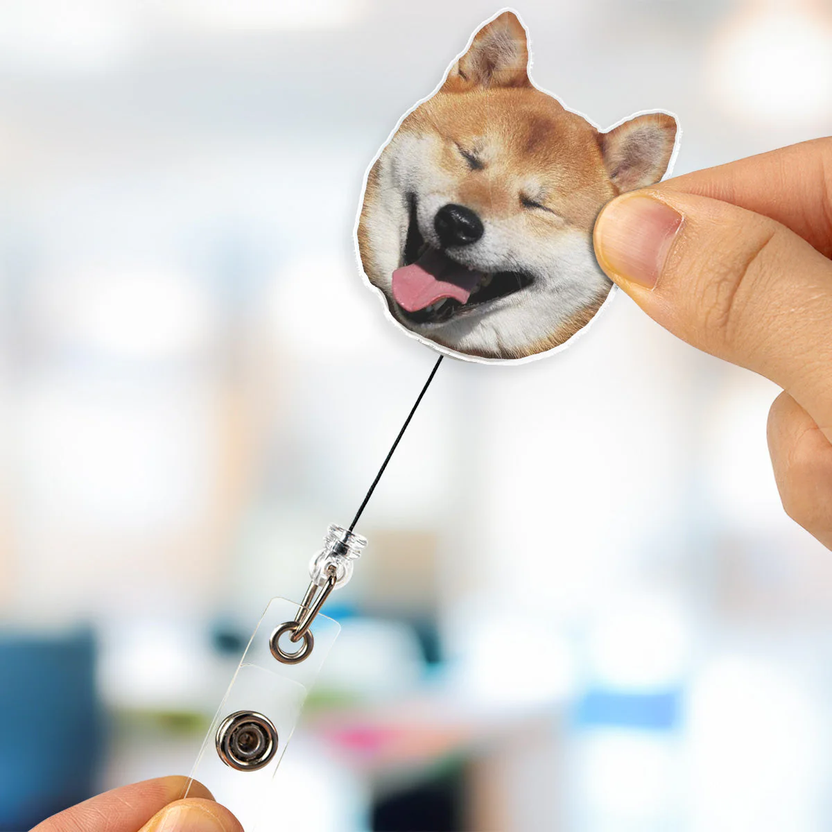 Funny Meme - Personalized Custom Acrylic Badge Reel - Image 7
