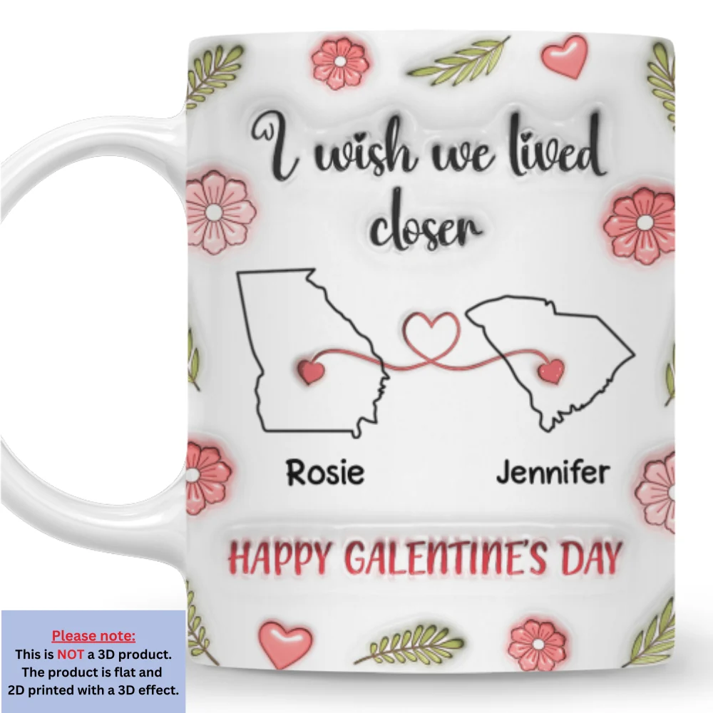 Galentine Club - Personalized Custom 3D Inflated Effect Mug - Image 5