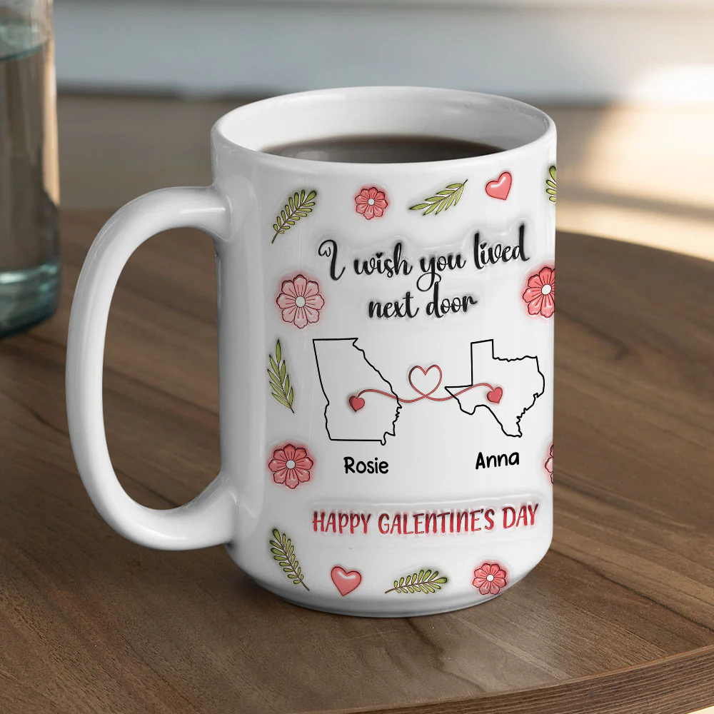 Galentine Club - Personalized Custom 3D Inflated Effect Mug - Image 6