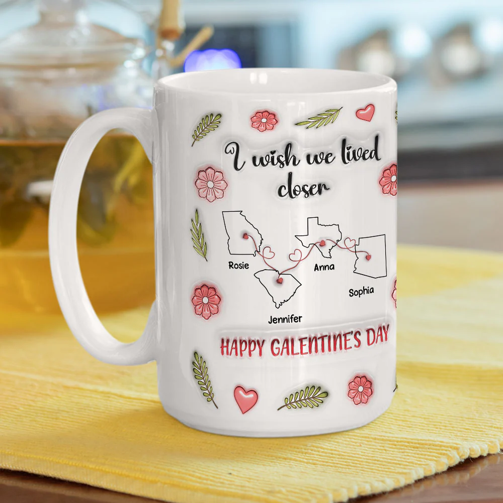 Galentine Club - Personalized Custom 3D Inflated Effect Mug - Image 8