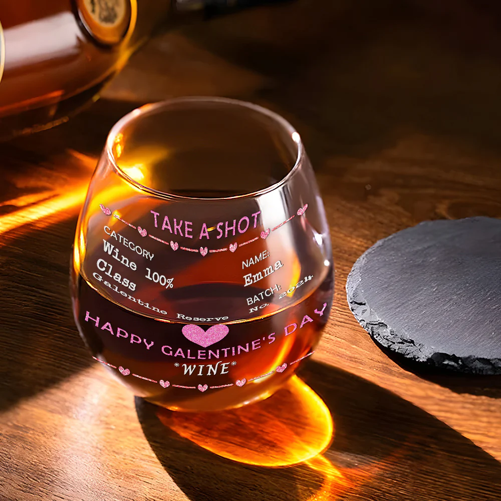 Galentine Shot - Personalized Custom Wine Glass - Image 3