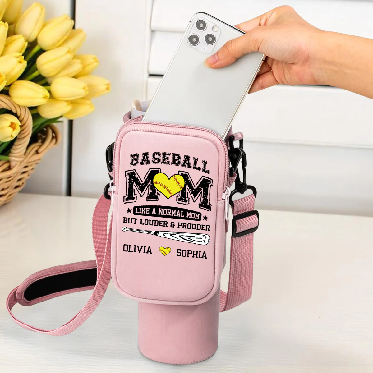 Game Day Is My Therapy - Personalized Custom Water Bottle Carrier Bag - Image 2