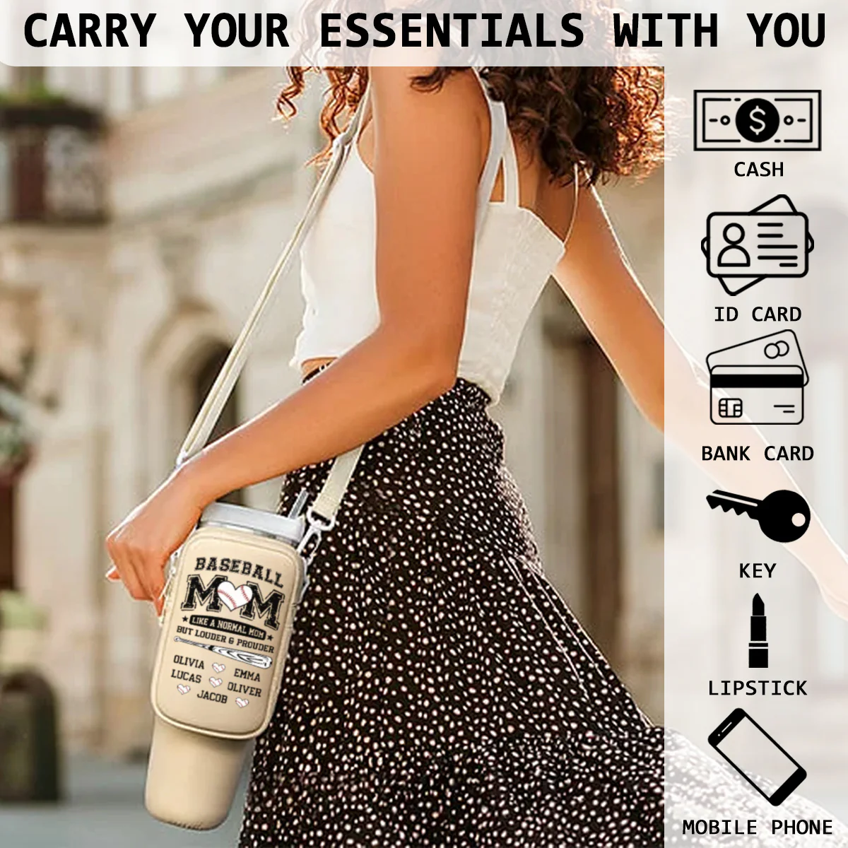 Game Day Is My Therapy - Personalized Custom Water Bottle Carrier Bag - Image 6
