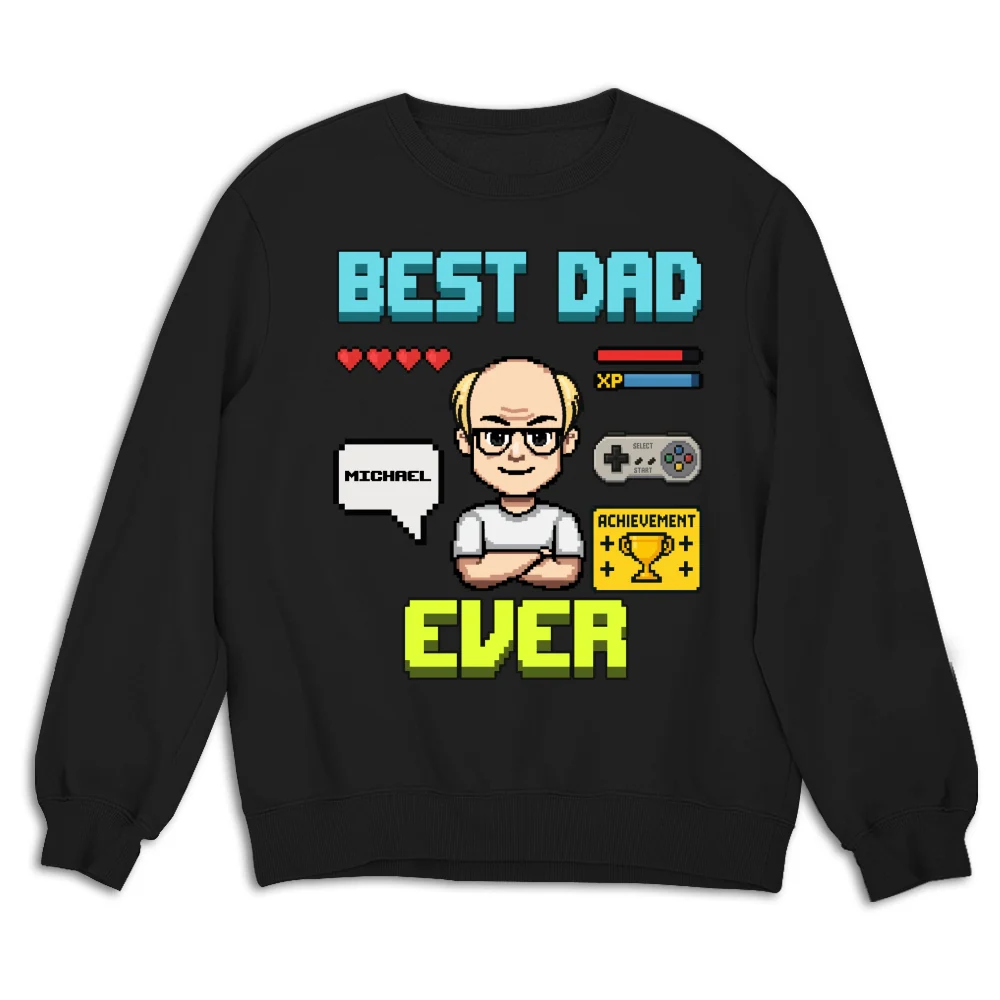 Gamer Dad Level Up - Personalized Custom Shirt - Image 12