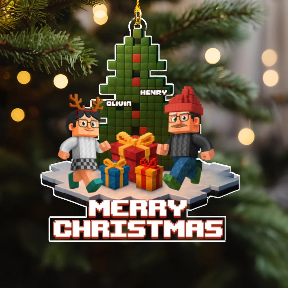 Gaming Spirit Family - Personalized Custom Acrylic Ornament - Image 6