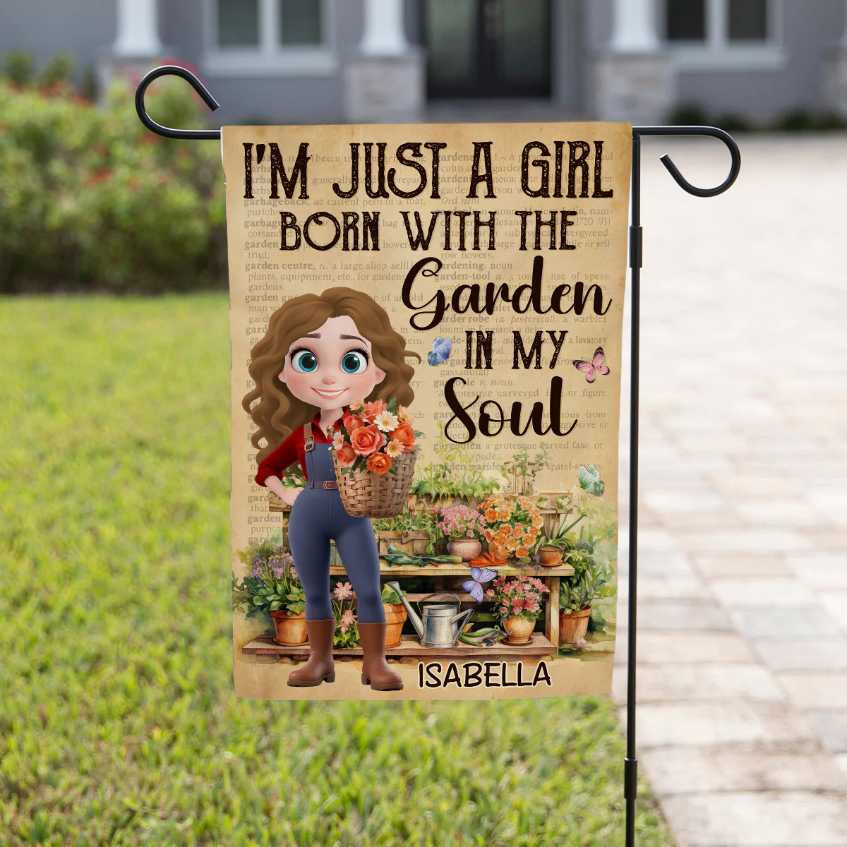 Garden In My Soul - Personalized Custom Flag - Image 4