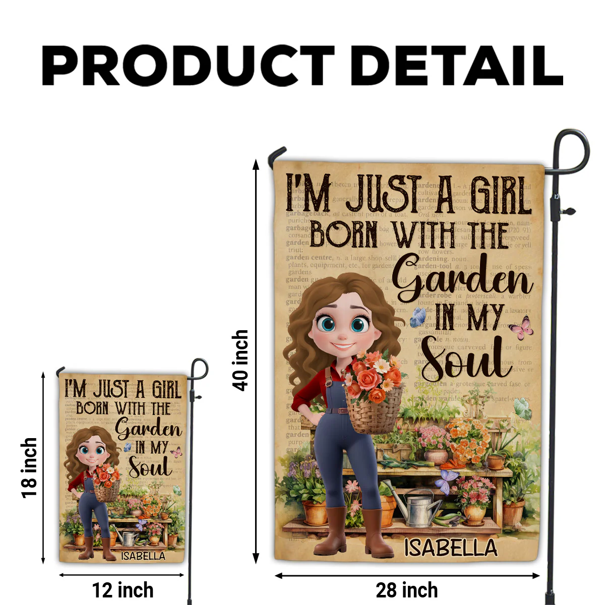 Garden In My Soul - Personalized Custom Flag - Image 6