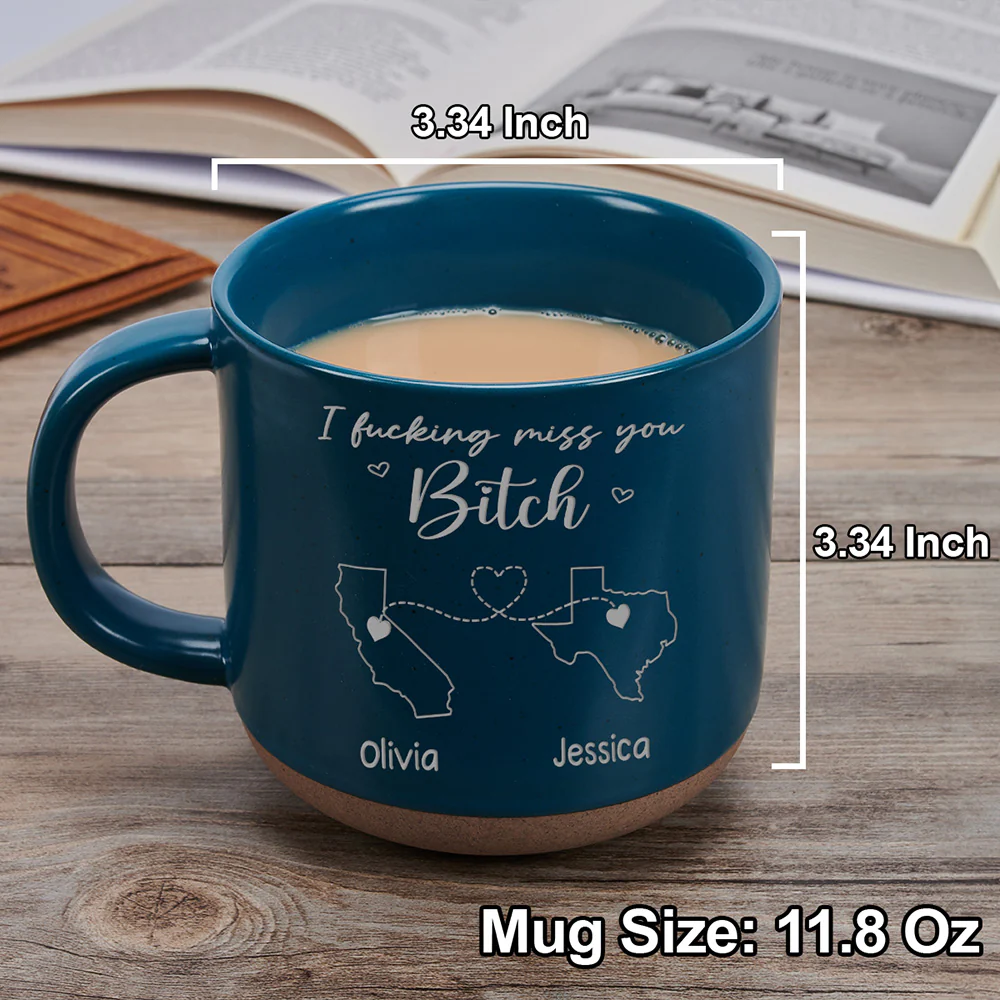 Get Your Ass Back Here - Personalized Custom Engraved Pottery Mug - Image 4