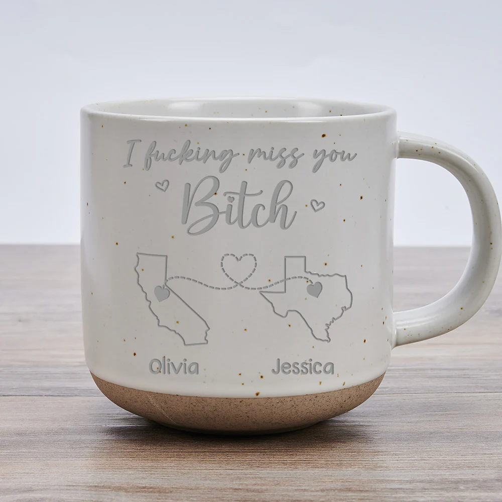 Get Your Ass Back Here - Personalized Custom Engraved Pottery Mug - Image 5