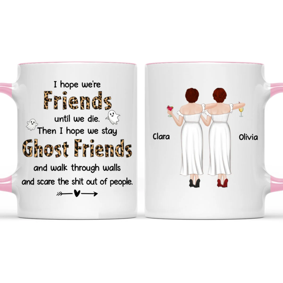 Ghost Friend - Personalized Custom Accent Mug - Image 7