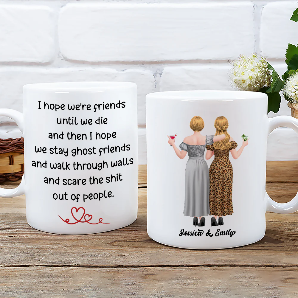 Ghost Friend - Personalized Custom Coffee Mug - Image 2