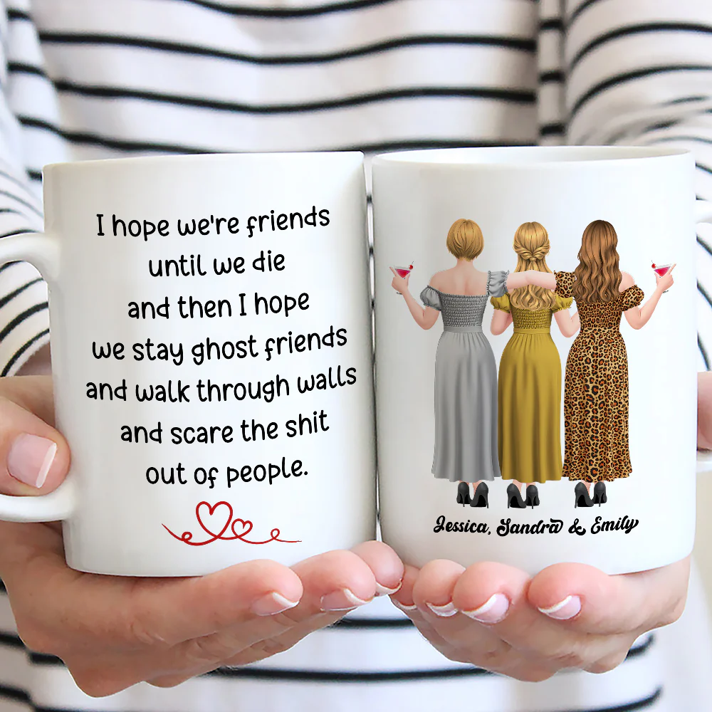 Ghost Friend - Personalized Custom Coffee Mug - Image 3