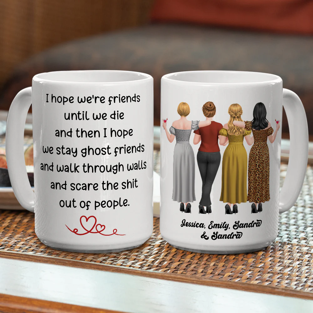 Ghost Friend - Personalized Custom Coffee Mug - Image 4