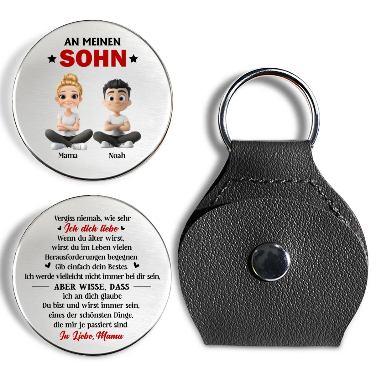 Gib Immer Dein Bestes Sohn - Personalisierte Pocket Umarmung - Image 7