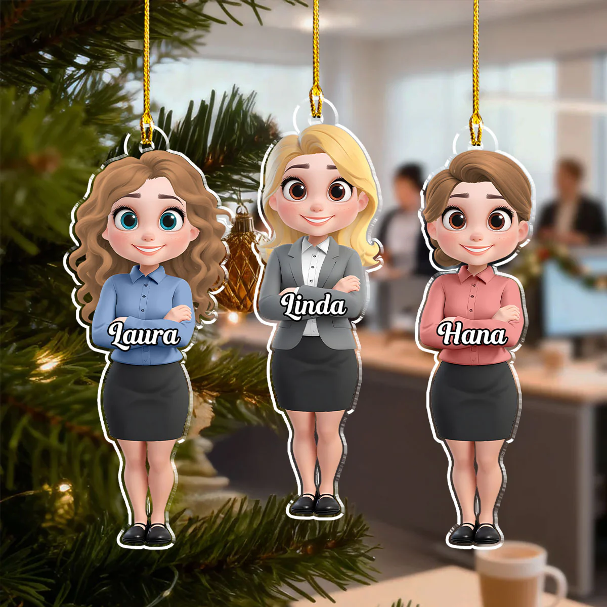 Gift For Boss Coworkers - Personalized Custom Acrylic Ornament