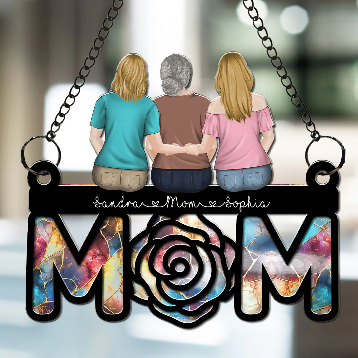 Gift For Mom - Personalized Custom Suncatcher - Image 2