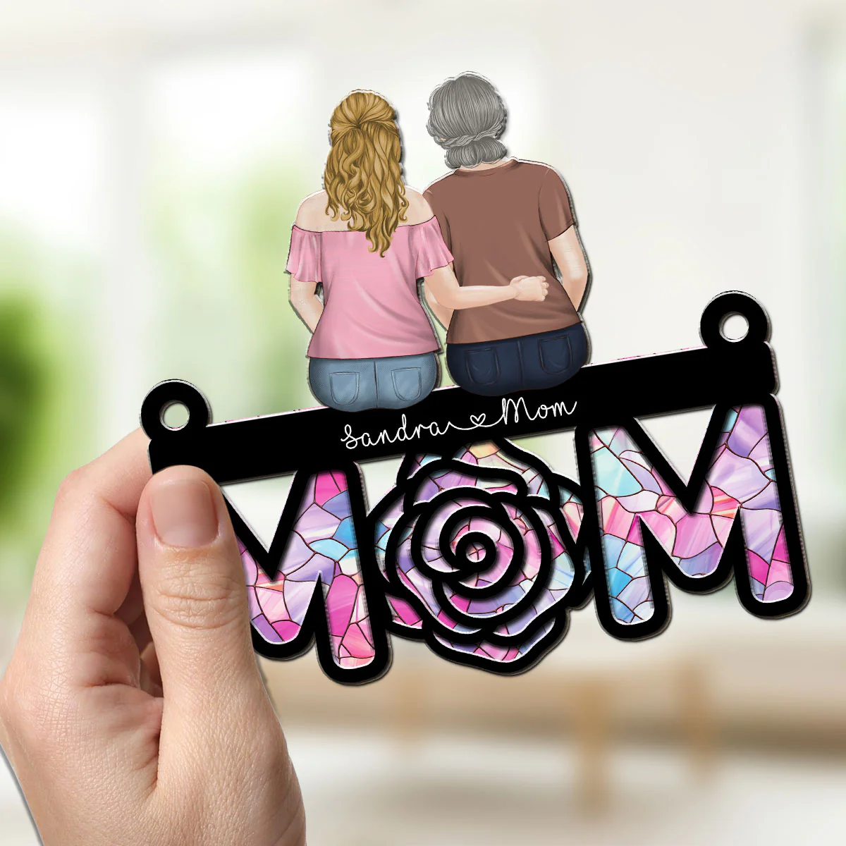 Gift For Mom - Personalized Custom Suncatcher - Image 4