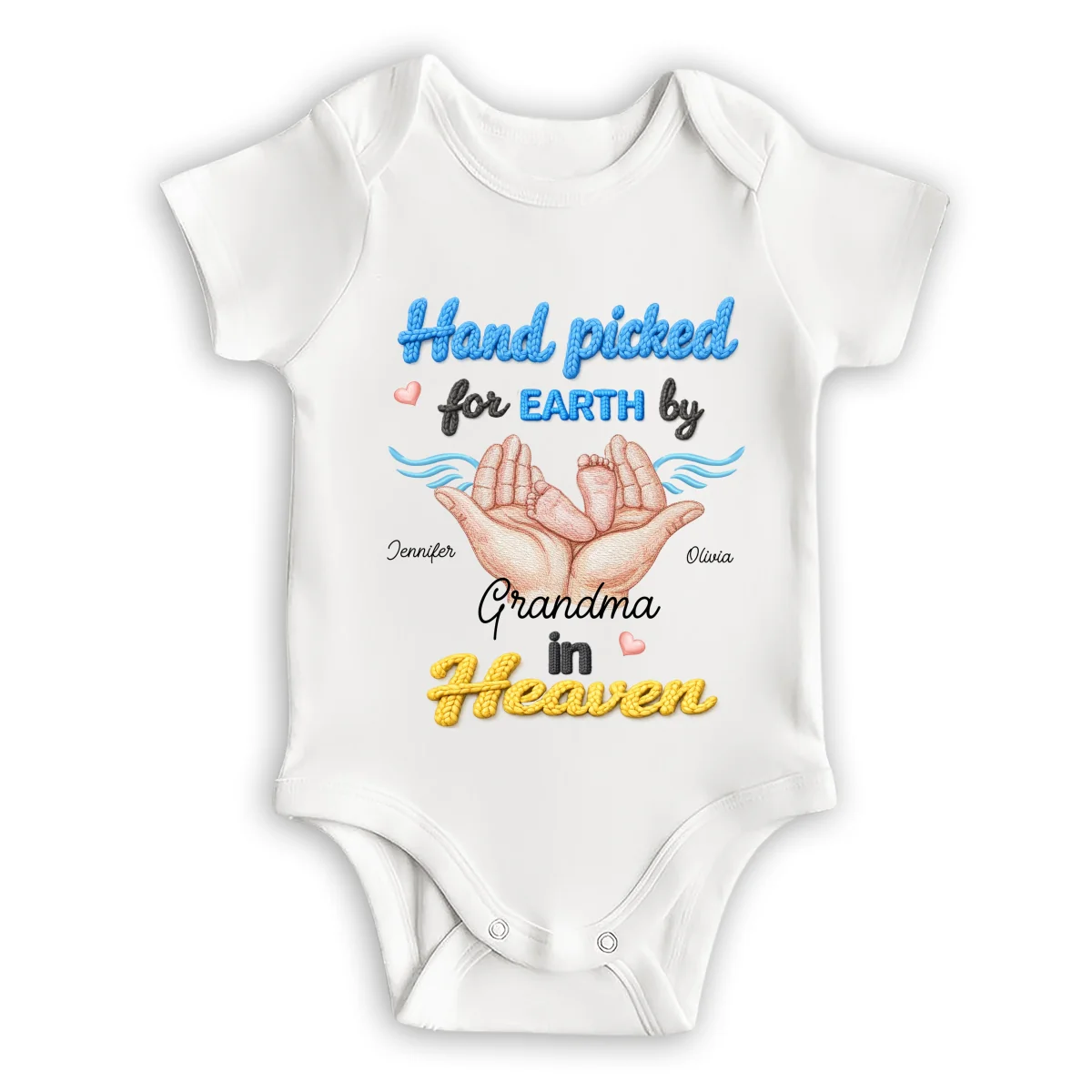 Gift From Heaven - Personalized Custom Baby Onesie - Image 6