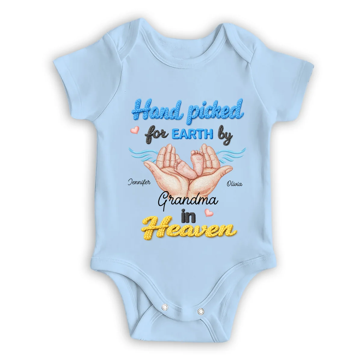 Gift From Heaven - Personalized Custom Baby Onesie - Image 8