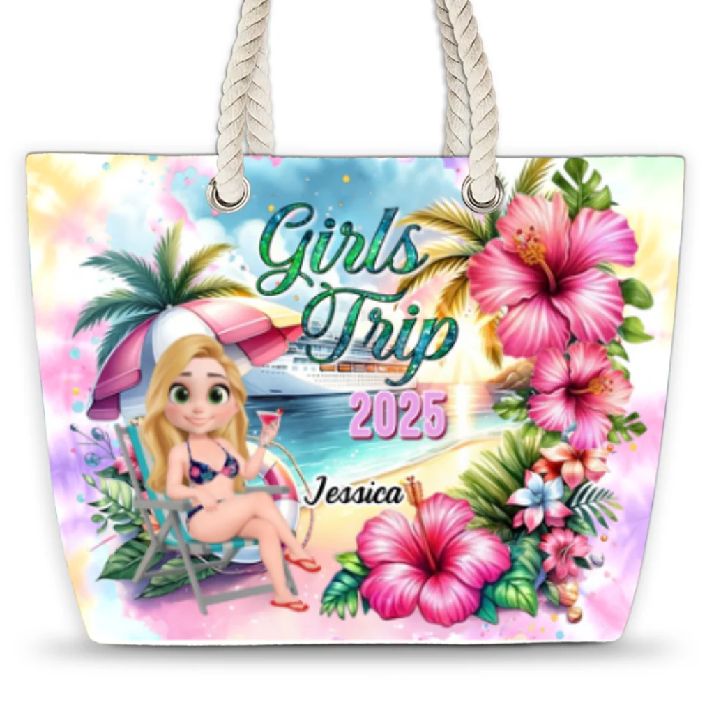 Girls Trip - Personalized Beach Bag - Image 6