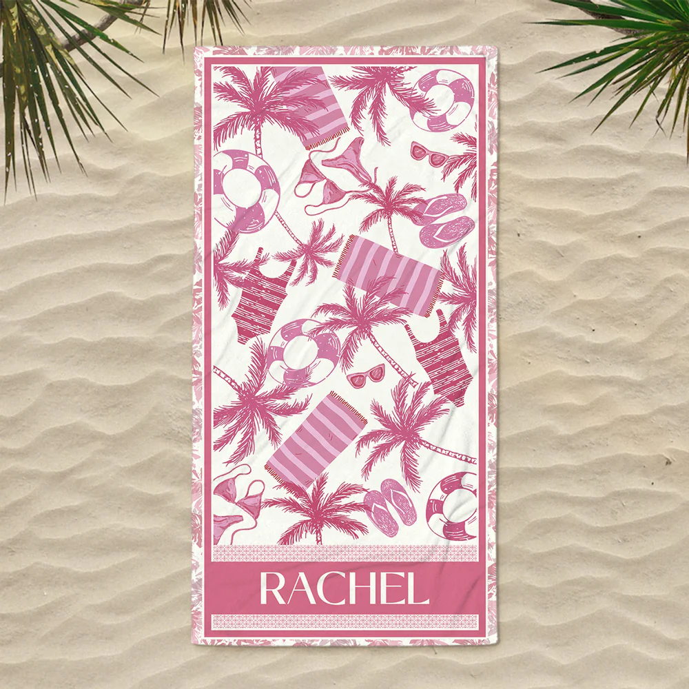 Girls Trip - Personalized Custom Beach Towel - Image 3