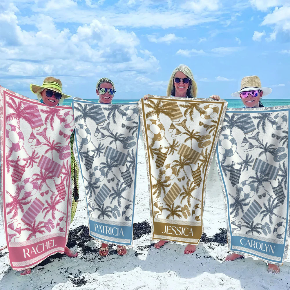 Girls Trip - Personalized Custom Beach Towel - Image 4