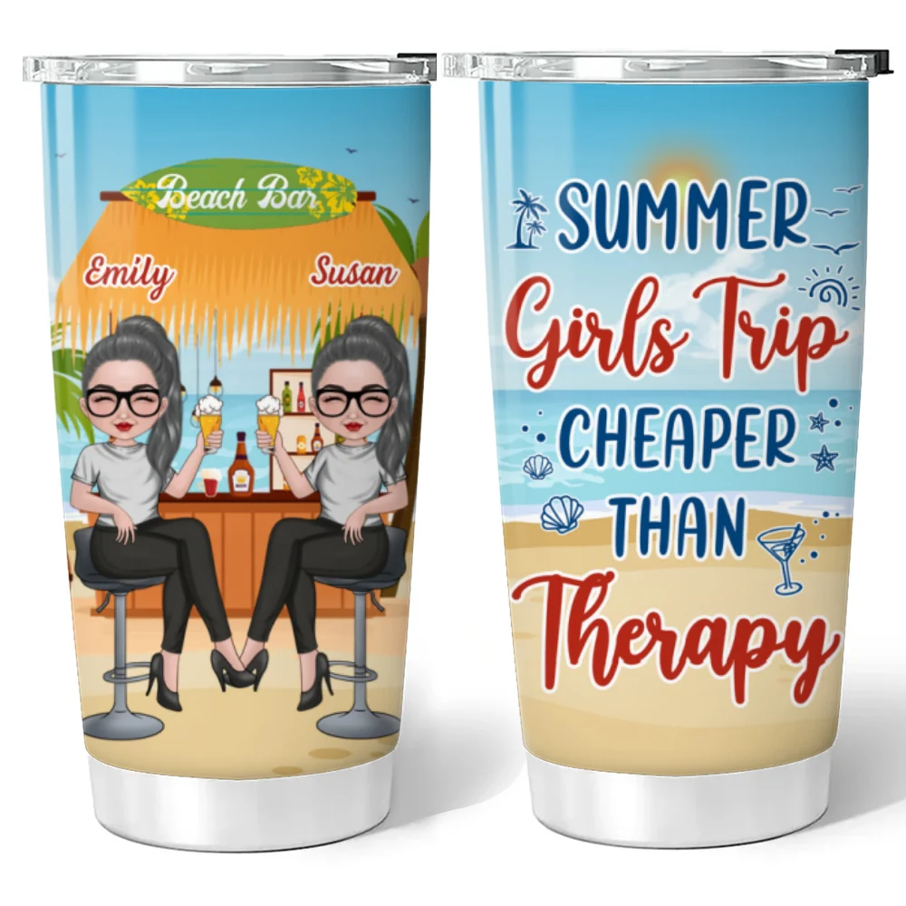 Girls Trip - Personalized Custom Tumbler - Image 5