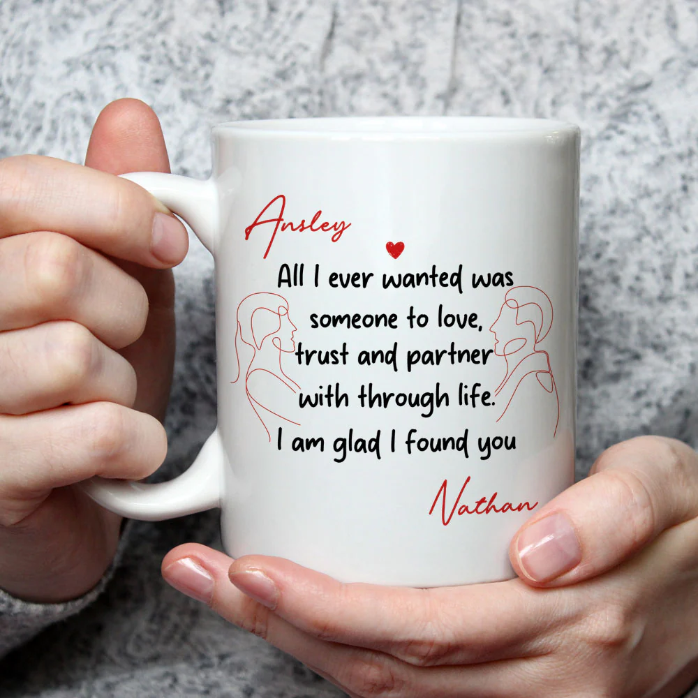 Glad To Find You - Personalized Custom Coffee Mug - Image 2