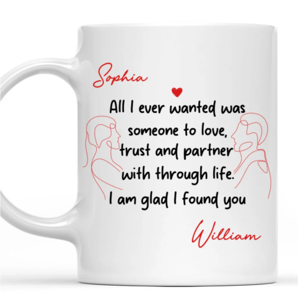 Glad To Find You - Personalized Custom Coffee Mug - Image 7