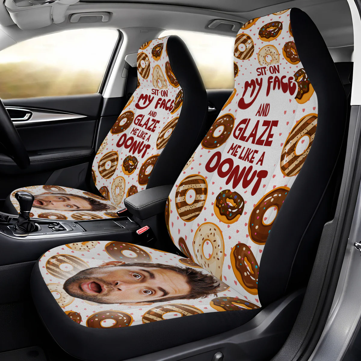 Glaze Me Like A Donut - Personalized Custom Car Seat Cover