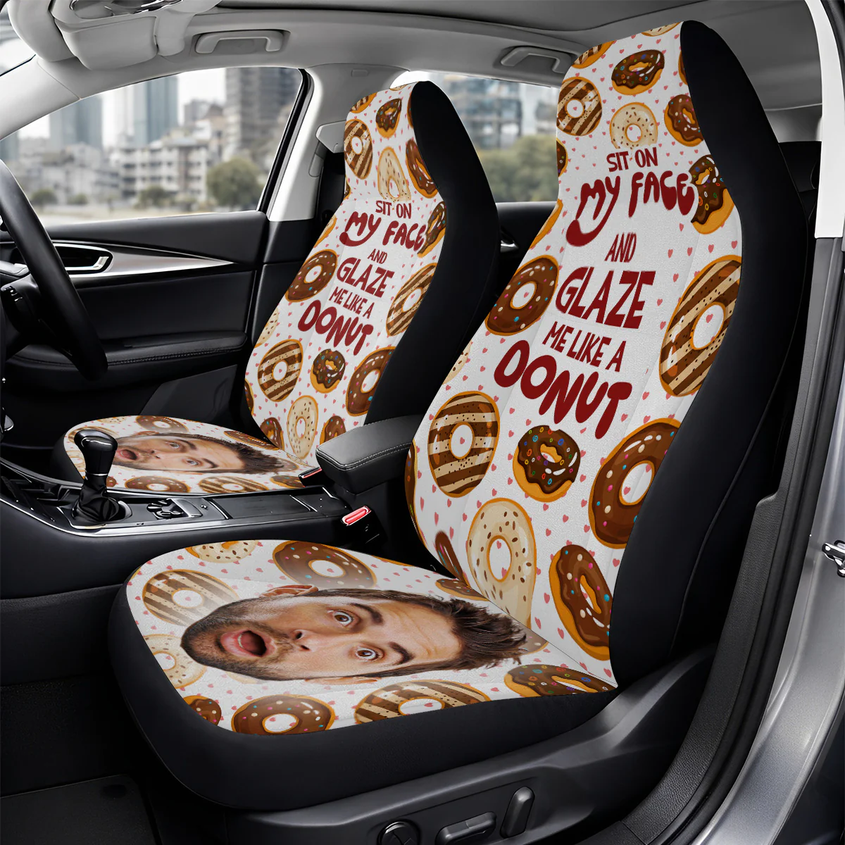 Glaze Me Like A Donut - Personalized Custom Car Seat Cover - Image 2