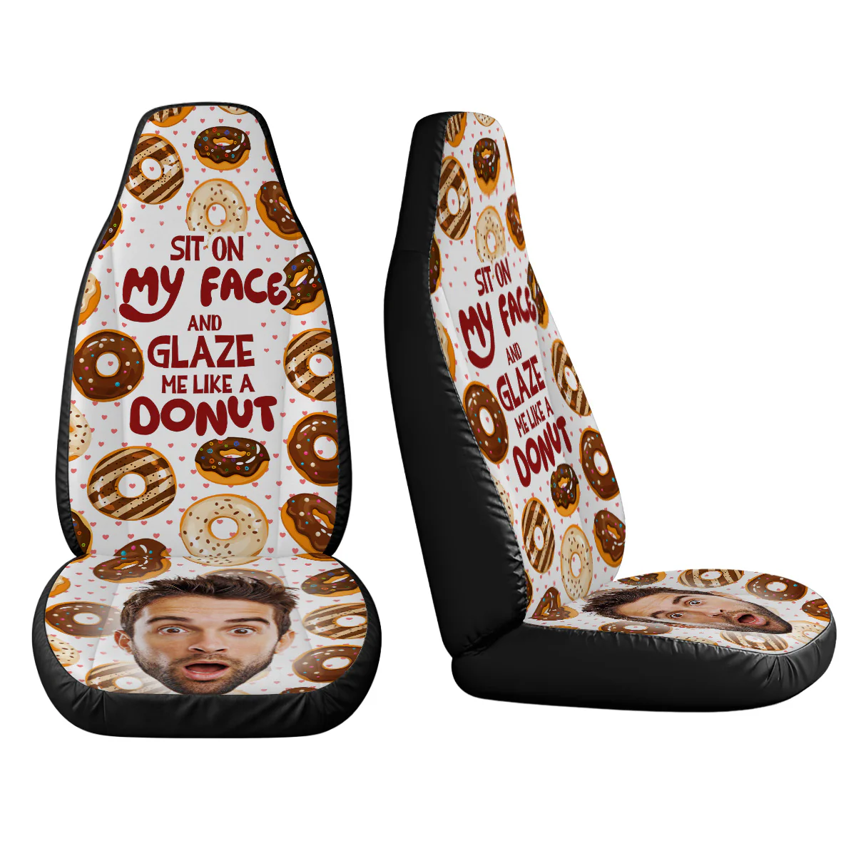 Glaze Me Like A Donut - Personalized Custom Car Seat Cover - Image 4