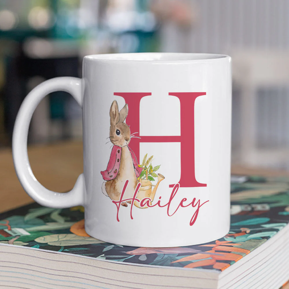 Gnome Bunny Rabbit - Personalized Custom Coffee Mug - Image 2
