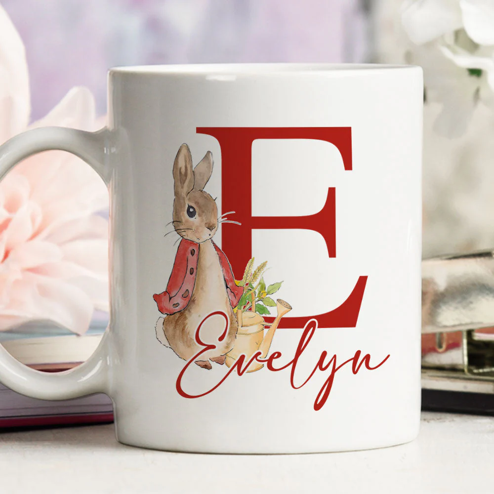 Gnome Bunny Rabbit - Personalized Custom Coffee Mug - Image 4