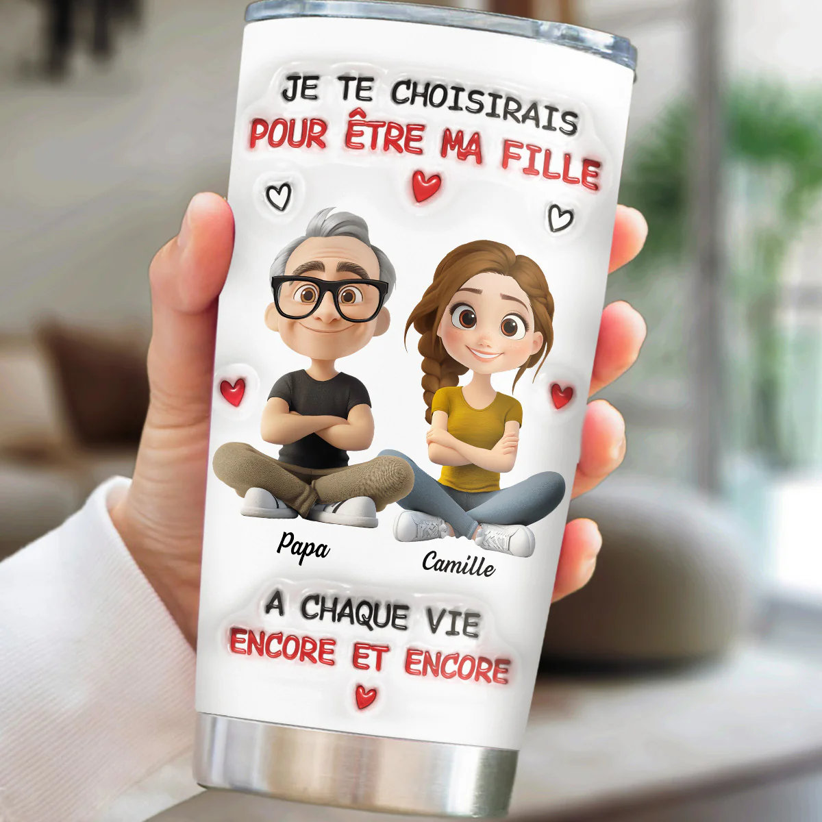 Gobelet Personnalisé En Effet 3D Gonflé - Toujours Te Choisir - Image 2