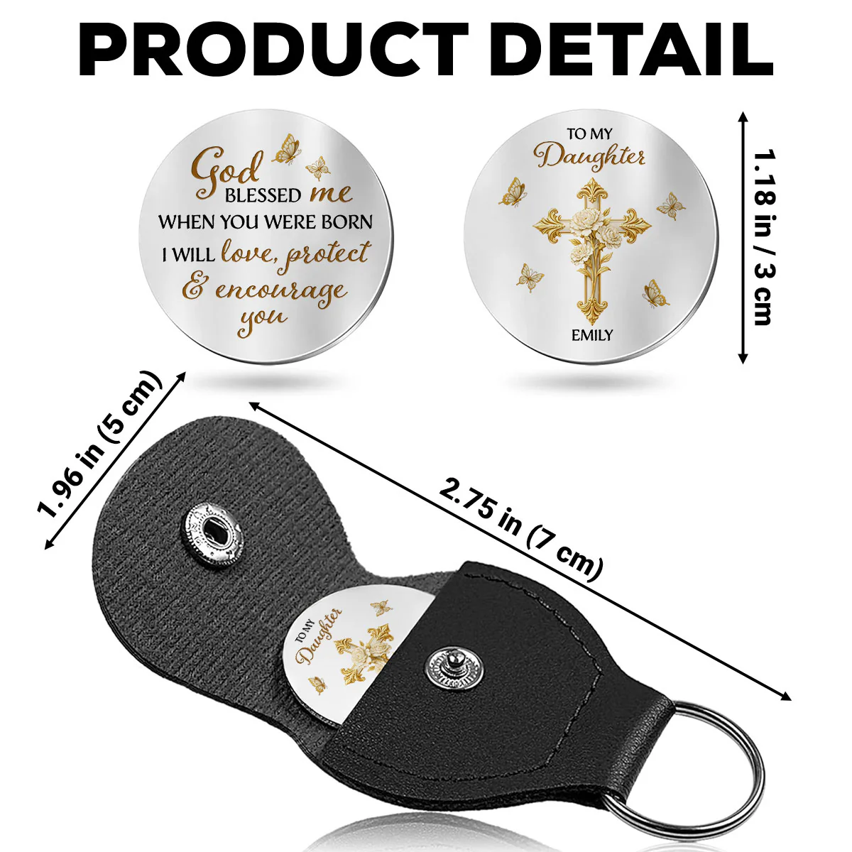 God Blessed Me - Personalized Custom Pocket Hug - Image 5