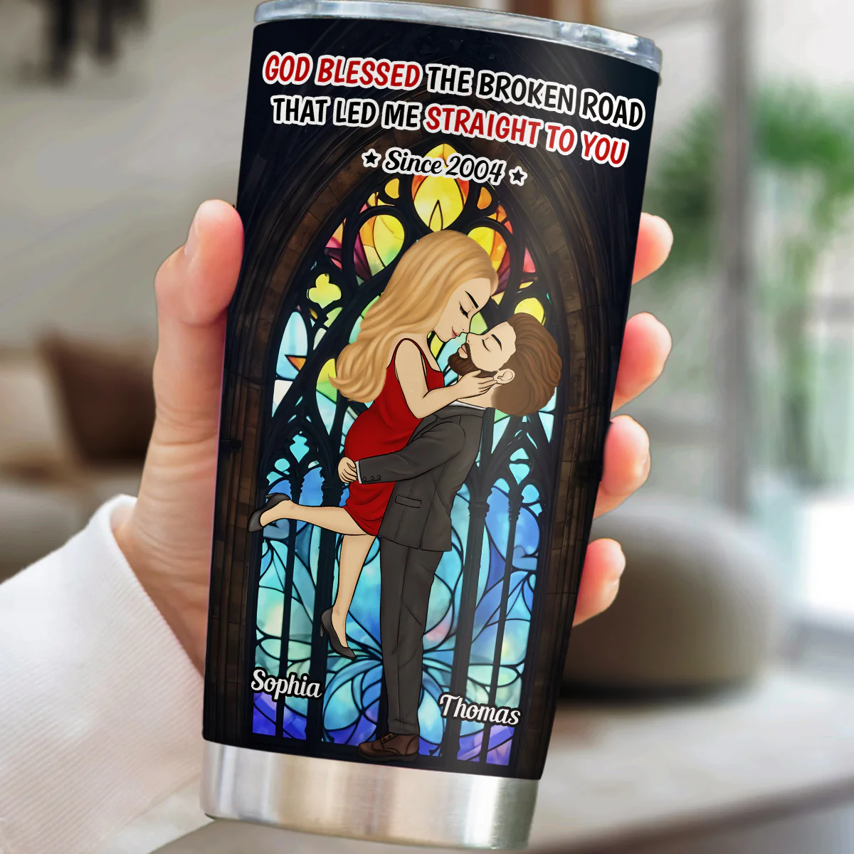 God Blessed - Personalized Custom Tumbler - Image 2