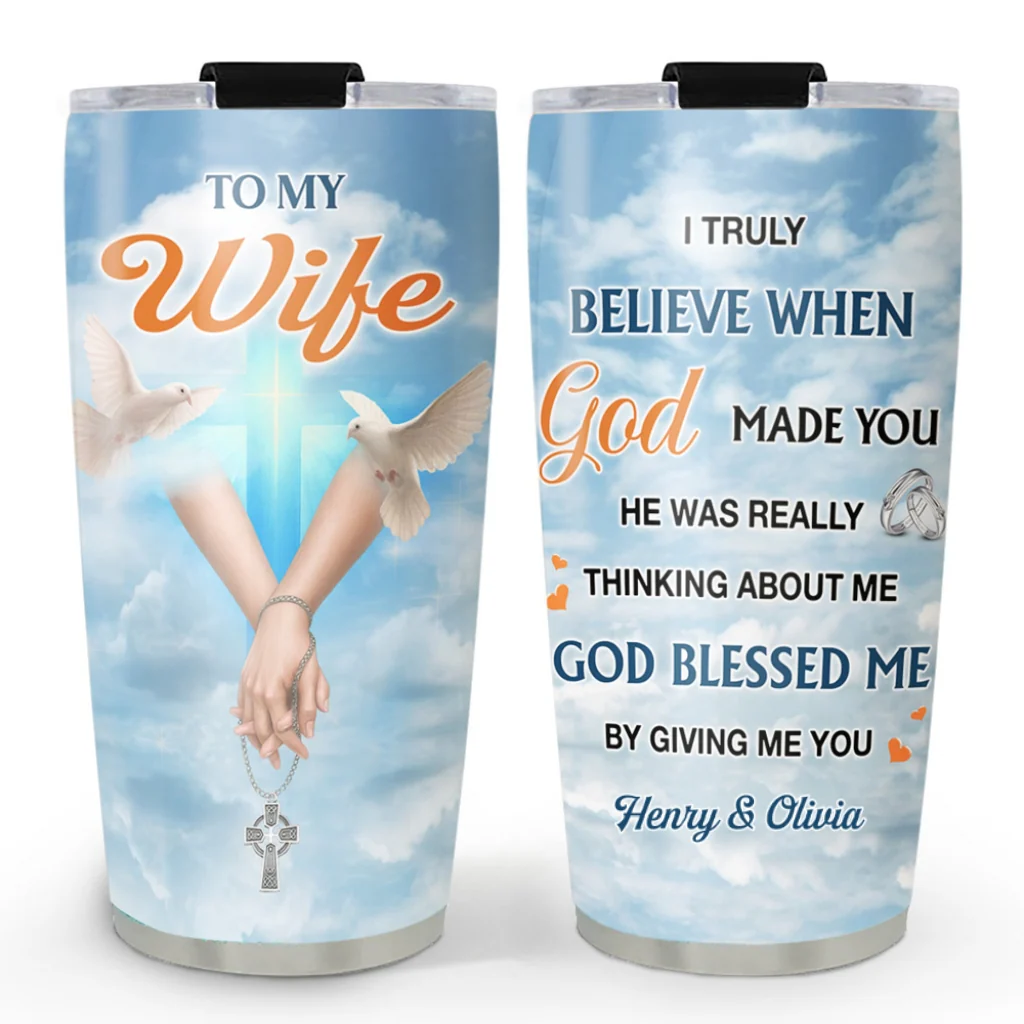 God Gave Me You - Personalized Custom Tumbler - Image 6