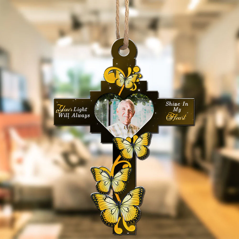 God Has You In His Arms - Personalized Custom Suncatcher - Image 3