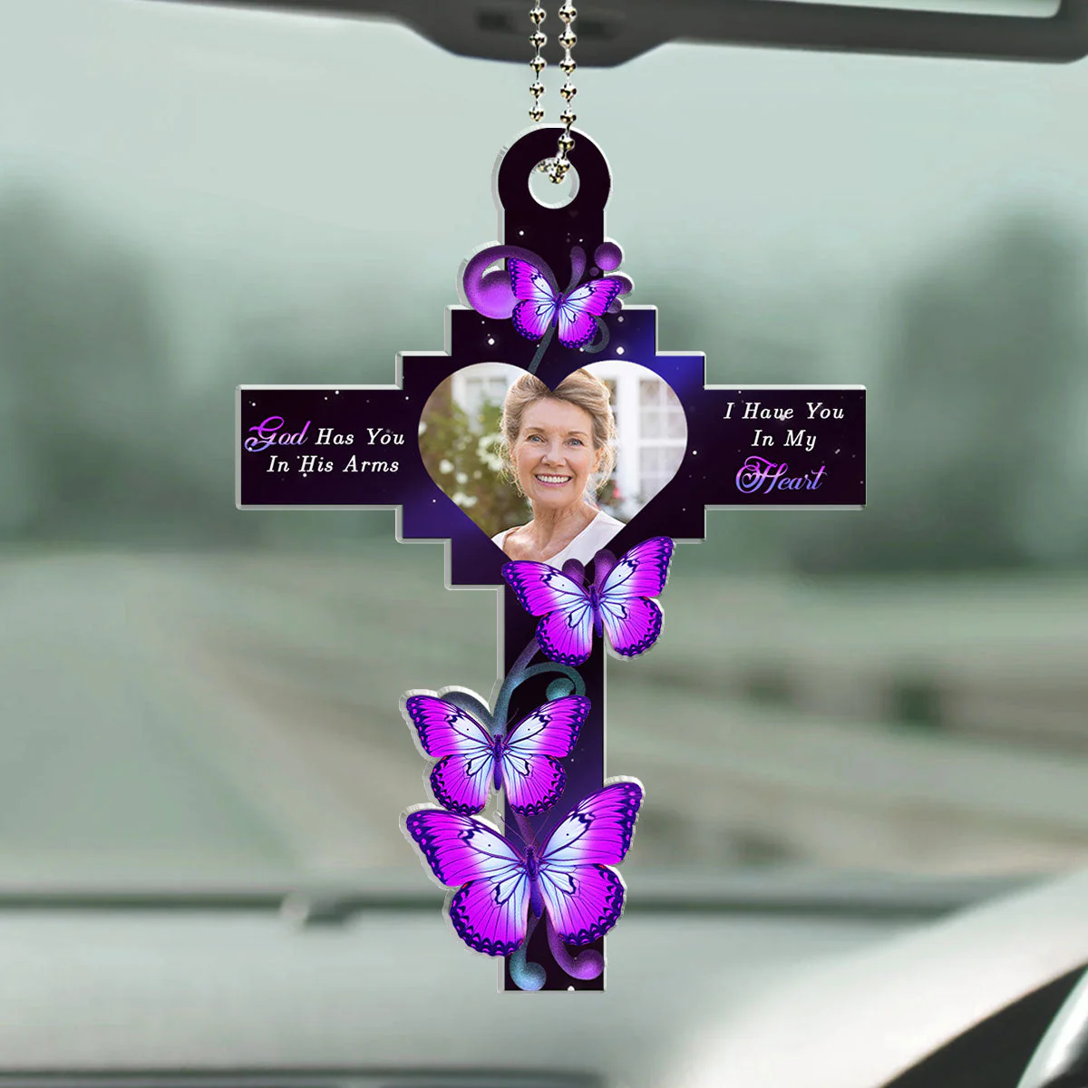 God Has You - Personalized Custom Car Ornament