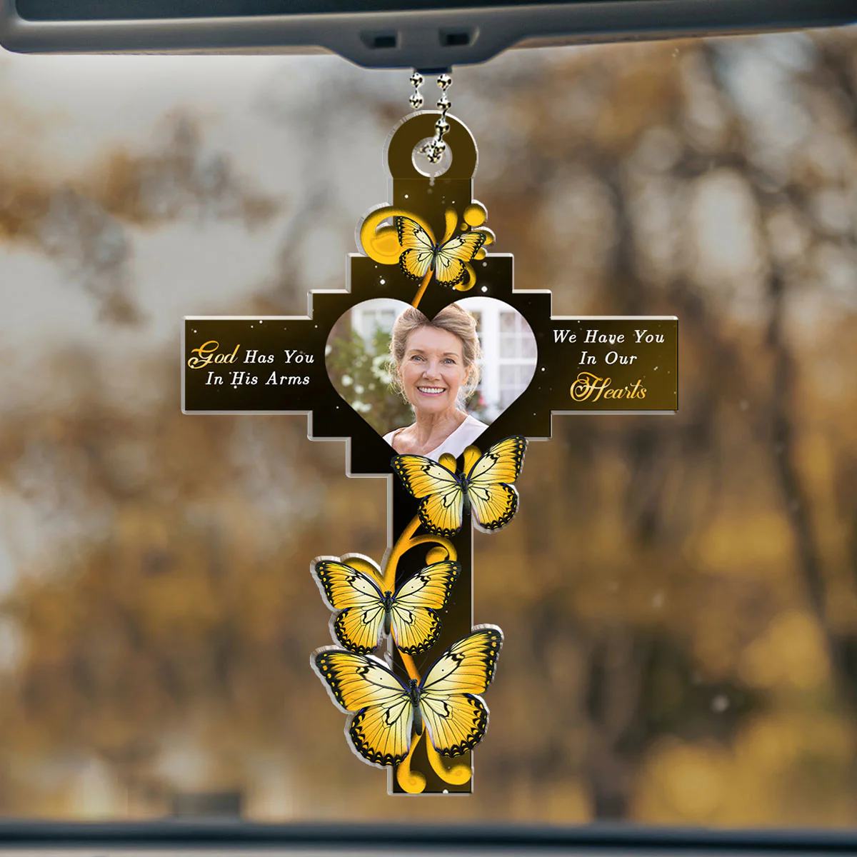 God Has You - Personalized Custom Car Ornament - Image 2