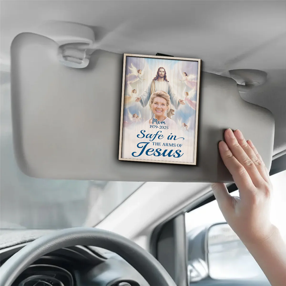 God Has You - Personalized Custom Car Visor Clip - Image 3