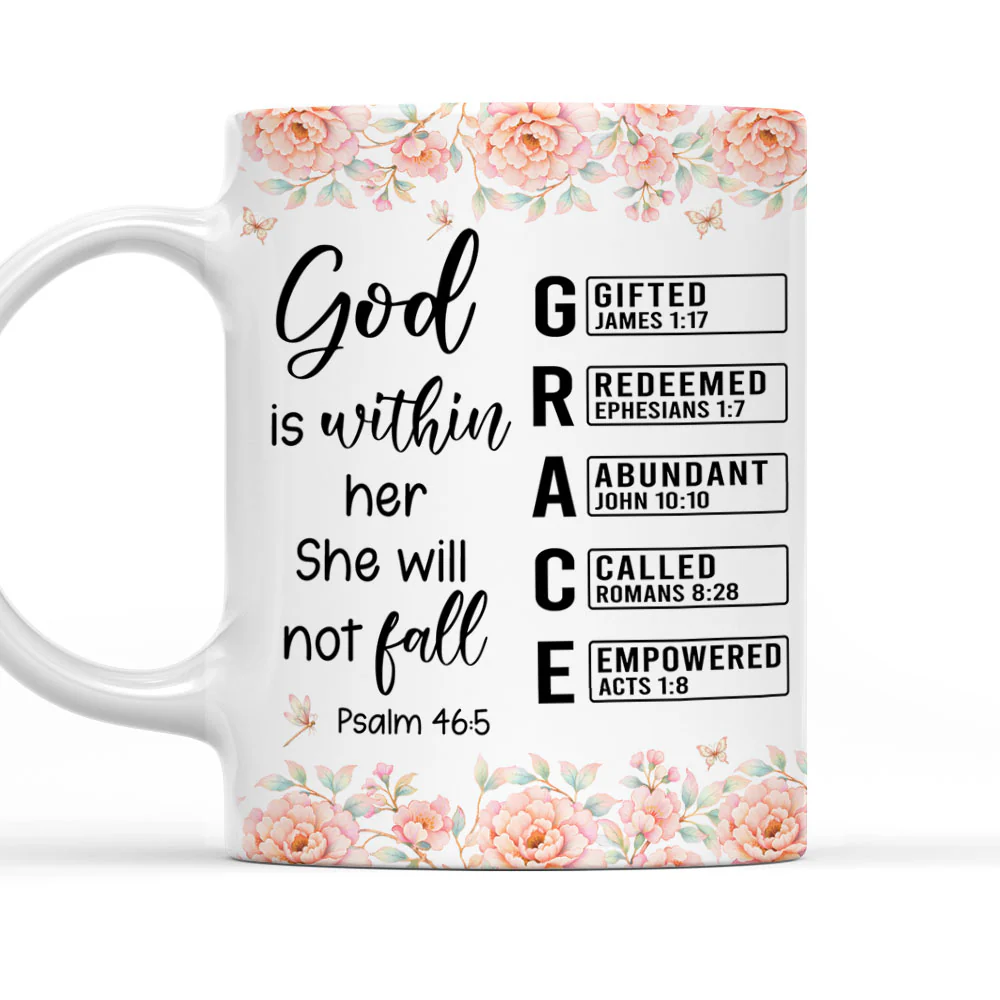 God Is Within Her - Personalized Custom Coffee Mug