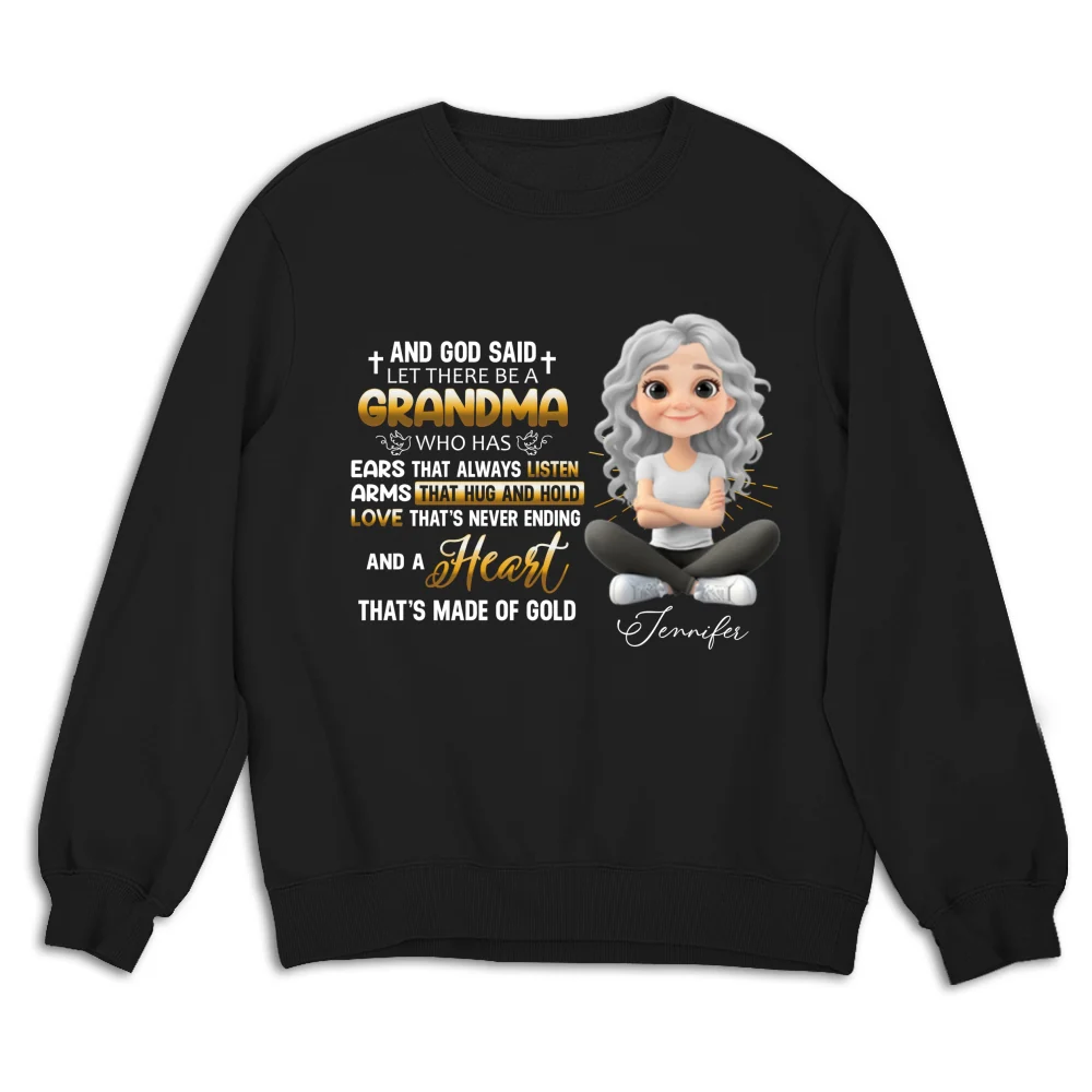 God Made Grandma - Personalized Custom Shirt - Image 13