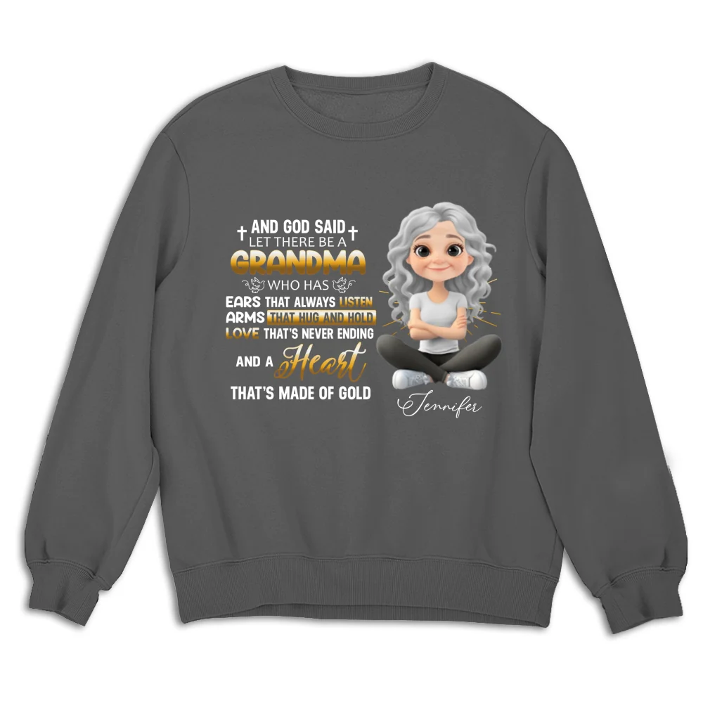 God Made Grandma - Personalized Custom Shirt - Image 14