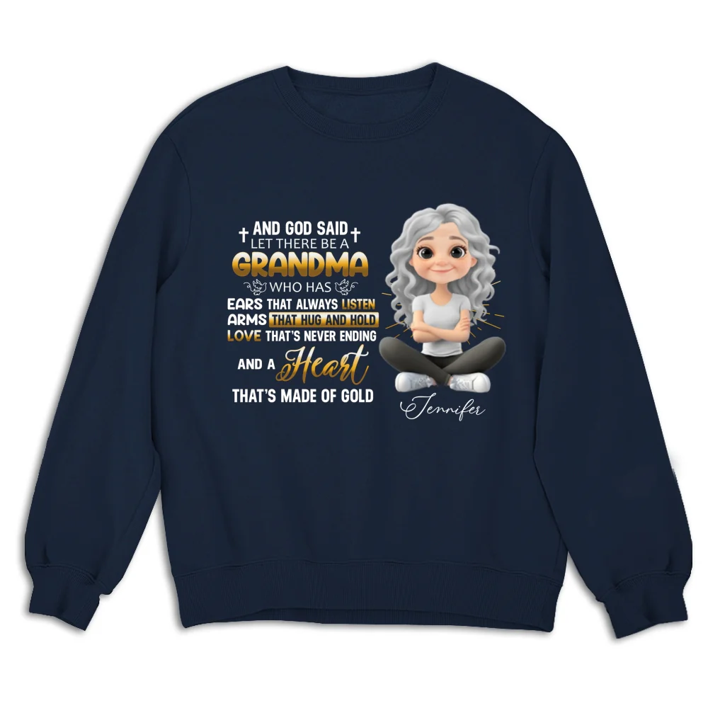 God Made Grandma - Personalized Custom Shirt - Image 15